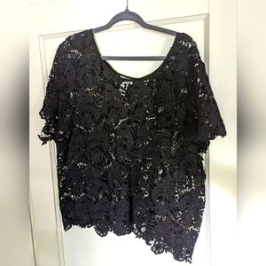 Plus Size Lace Shirt